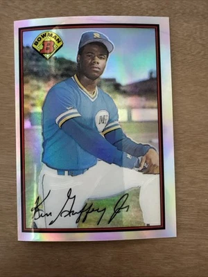 KEN GRIFFEY, JR. 2002 Bowman Chrome REPRINT REFRACTORS 1989 #220 RC/Rookie Card - Image 1 of 2