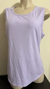 32 DEGREES COOL WOMENS Purple SOFT RIBBED TANK TOP Size L NEW - Picture 1 of 4