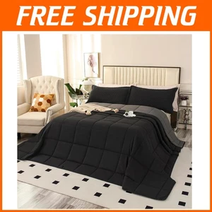 Luxurious Down Alternative Oversized King Plus Comforter - Machine Washable - Picture 1 of 11
