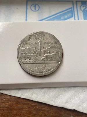2007 Utah State Quarter Errors!! Mint Mark P Rare - Image 1 of 4