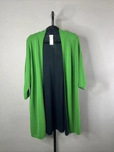 Cárdigan plumero Chicos para mujer 3 US XL verde azul reversible midi - Imagen 1 de 7