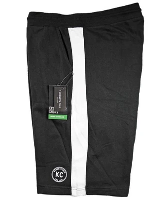 Kenneth Cole Hombres 1X Polar Eco Jogger Informal Pantalones Cortos Frente Plano Negro $69 NUEVO Foto 1 de 4