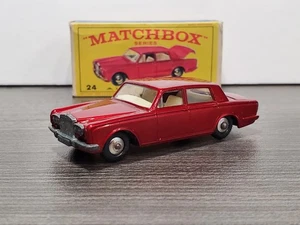 Rare 1960's Matchbox Rolls Royce Silver Shadow Red #24 1:64 Diecast Lesney LNIB - Picture 1 of 15