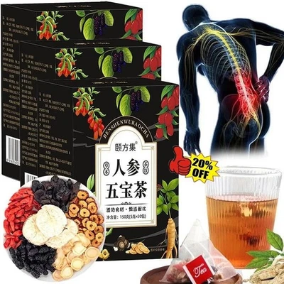 90pcs Ginseng Six Treasure tea , Kidney Tea ,Liver Tea , Red Date Kidney Health - Image 1 of 4