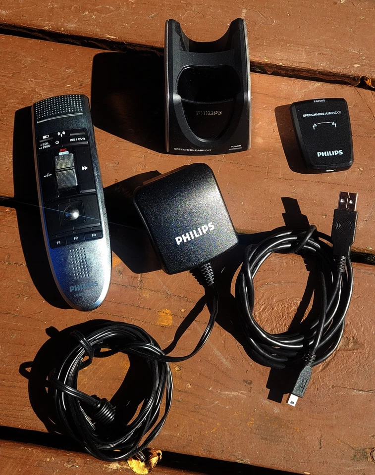 Philips LFH3010 SpeechMike Air Wireless Dictation Microphone - TESTED - Image 1 of 1