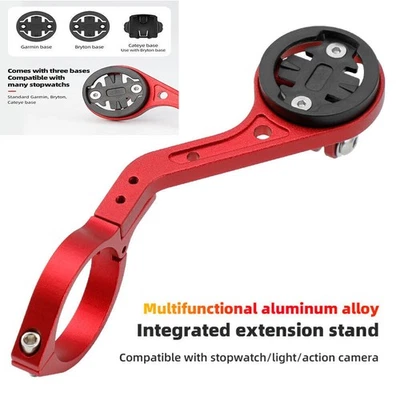 Bike Stem Extension Computer Out Front Mount Holder For Garmin Bryton Cateye EUK - Image 1 of 4
