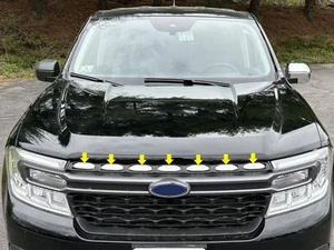 Polished Front Grille Insert Accent Trim 7pc fits 22-24 Ford Maverick Super Crew - Bild 1 von 2