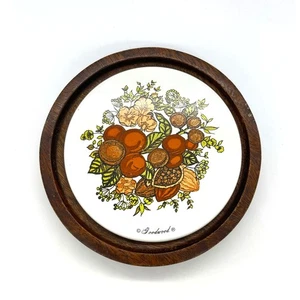 Vintage Mid Century Goodwood Cheese Board Server Charcuterie 7.5" - Picture 1 of 3