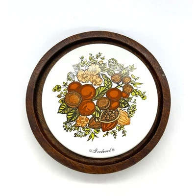 Vintage Mid Century Goodwood Cheese Board Server Charcuterie 7.5" - Image 1 of 3