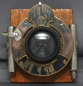 Antique Kodak Automatic Autotime Shutter w/ Lens on Lens Board - Picture 1 of 1