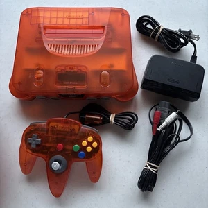 Controlador de consola Nintendo 64 N64 Fire Orange Funtastic completo auténtico OEM - Imagen 1 de 11