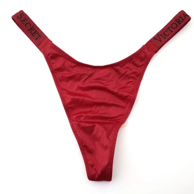 Victoria's Secret Very Sexy Satin Logo Shine Strap Thong Panty XS S M L XL - Image 1 of 4