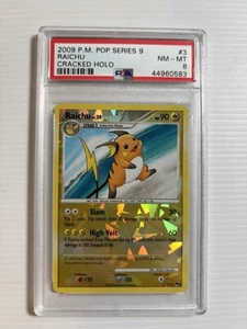 2009 Pokemon Pop Series 9 Raichu Cracked Holo PSA 8 Certification 44960583 - Picture 1 of 2