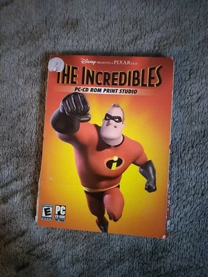 The Incredibles PC-CD ROM Print Studio Disney Pixar - New Sealed  - Image 1 of 4