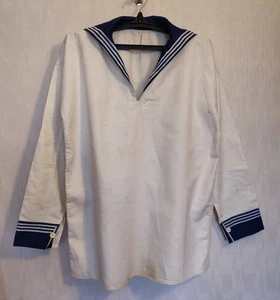 1953 SOWJETISCHE MARINE UNIFORM WEISSE BLUSE FLANKE DES MATROSEN GR 54-3 - Bild 1 von 11