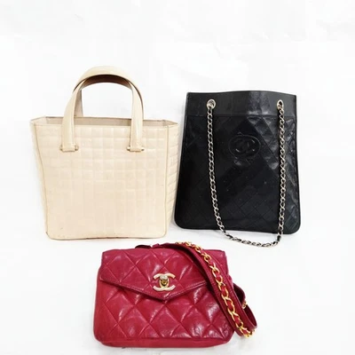 NO TARIFF Chanel Hand Shoulder Tote Bag 3 Set 1566343 - Image 1 of 4