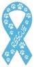 Ribbon Shaped Magnets: Rescue (Dogs, Cats) Paw Design | Cars, Trucks ...
