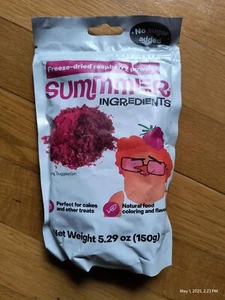 Summer Ingredients Freeze Dried Raspberry Powder 5.29 Oz 150g No Sugar Added - Picture 1 of 5
