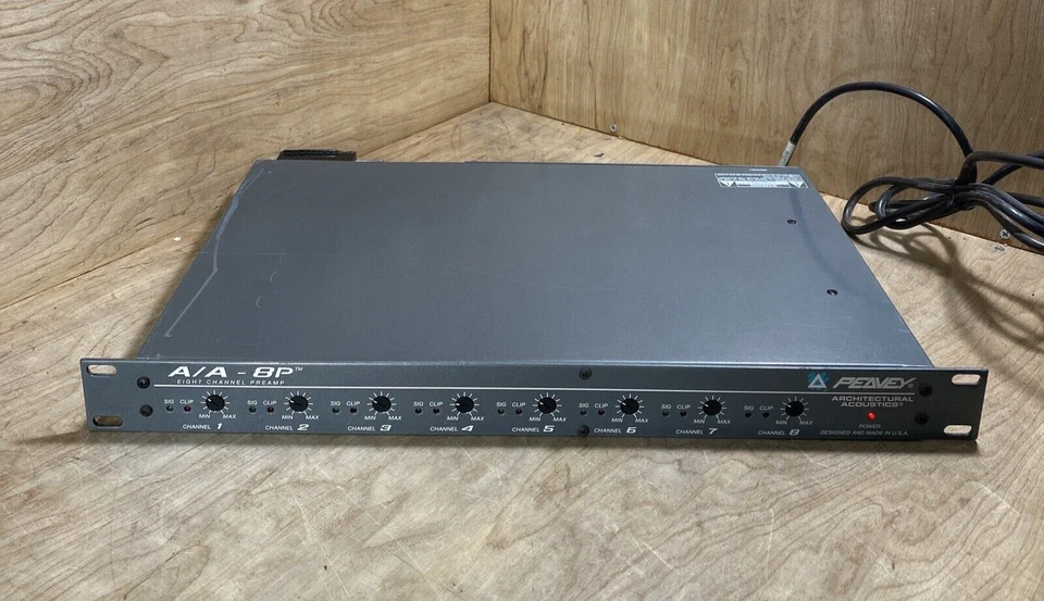 Peavey Architectural Acoustics, 8 Channel Pre Amplifier, Model: A/A-8P untested - Image 1 of 4