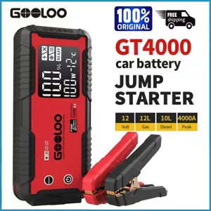 GOOLOO GT4000 Car Jump Starter 4000A Fast-Charging with -40℉ Pre-Heating Tech CA - Picture 1 of 9