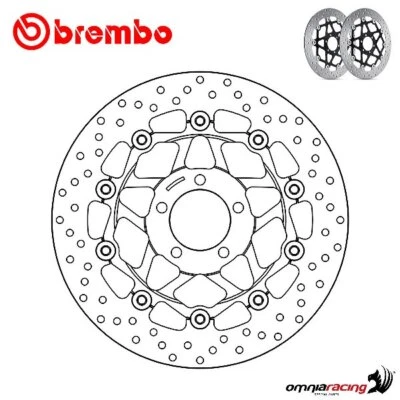Par de discos de freno delanteros flotantes Brembo Serie Oro para Kawasaki W650 1999-2006 Foto 1 de 4