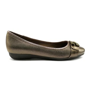 Pierre Dumas Women's Laurel-4 Slip-On Flat Dress Loafer, Bronze ( 10 M ) - Picture 1 of 2