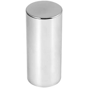 33MM X 5 Inch Tall Style Chrome Plastic Cylinder Push On Nut Cover - Picture 1 of 1