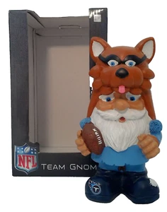 NFL Team Gnome TENNESSEE TITANS Mad Hatter Mascot T Rac Raccoon Garden Desk - Picture 1 of 9