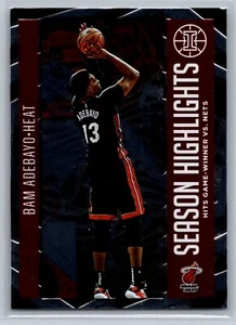 2020 Panini Illusions Season Highlights Basketball #24 Bam Adebayo  Miami Heat - Picture 1 of 2