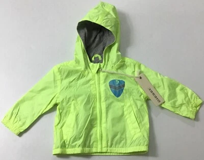 Diesel Baby Boy Infant Windbreaker Jacket $79 Neon Yellow Size 3M - Image 1 of 2