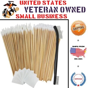 Type-III Precision Gun Cleaning Kit w/ 200 Swabs, 50 Patches and a Nylon Brush - Picture 1 of 7