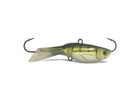 Acme Tackle Hyper-Glide 1.5" - Glow Perch - Hyper Glide Ice Fishing Lure