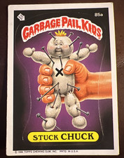 Stuck Chuck 1986 Topps Garbage Pail Kids Series 3 #85a EX a {0706