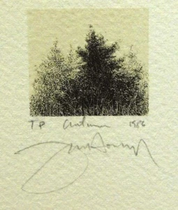 Frank Howell "Herbst" Baum 1986 handsignierte Lithographie auf Papier Preisvorschlag machen - Bild 1 von 2