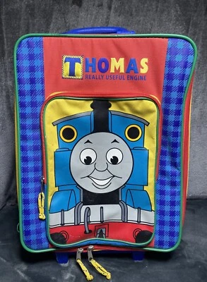Vintage Thomas Really Useful Train Rolling Suitcase With Handle 2001 - Image 1 of 4