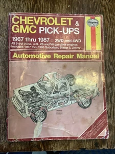 Haynes Chevy GMC Pick-Up 1967 thru 1987 Suburban Truck Blazer Repair Manual #420 - Picture 1 of 2