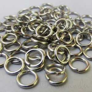 Jump Rings 8mm - 50/100/200 Stainless Steel 18 Gauge Jumprings F0272 - Picture 1 of 3