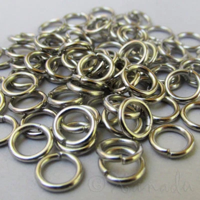 Jump Rings 8mm - 50/100/200 Stainless Steel 18 Gauge Jumprings F0272 - Image 1 of 3