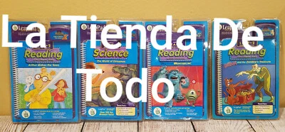 4 BOOK & CARTRIDGE FOR SCOOBY SCIENCE MONSTERS INC ARTHUR FANS FITS LEAPPAD READ - Image 1 of 4