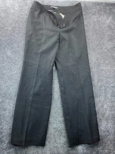 Ann Taylor Womens Size 6 Wool Blend Lined Flat Front Career Trousers Black NWT - Picture 1 of 17