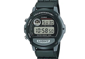 Casio W87H-1V, Digital Illuminator Watch, Black Resin, Chronograph, Alarm - Picture 1 of 2