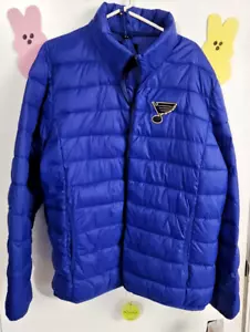 Men's G-III Sports Carl Banks Blue St. Louis Blues Puffer Jacket XXL NEW w/tags - Picture 1 of 6