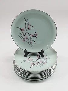 11 Stck. Universal Potteries Ballerina Nebel Strohblume 10 Zoll Essteller - Bild 1 von 11