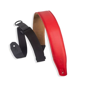 Levy's MRHGS-RED 2.5" Garment Leather Guitar Strap - Red - Picture 1 of 1