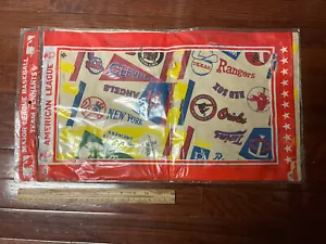 Vintage TRENCH 1970s Unopened Pack of Mini MLB A.L. Baseball Pennants *READ* L26 - Picture 1 of 11