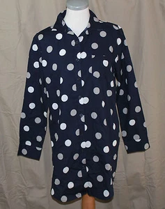 Sonoma, Small, Navy Dot, Button Front Sleep Shirt, New without Tags - Picture 1 of 5