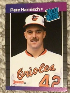 Pete Harnisch 1989 Donruss Rated Rookie Card 44