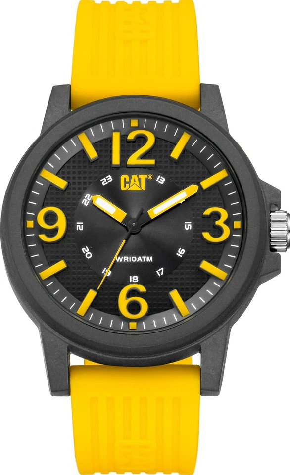 Reloj CAT Groovy Hombre, Caja 44,5 mm, Correa Silicona AMARILLO/NEGRO) Foto 1 de 1