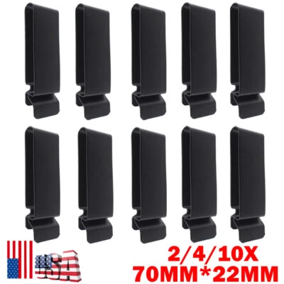 2/4/10 piezas clips de metal para funda de pistola funda de metal cierre de cinturón hebilla de gancho de resorte Foto 1 de 4