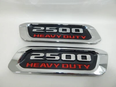 New OEM 2019-2024 Dodge Ram 2500 Heavy Duty Left & Right Hood Emblems Trim Cover - Image 1 of 4